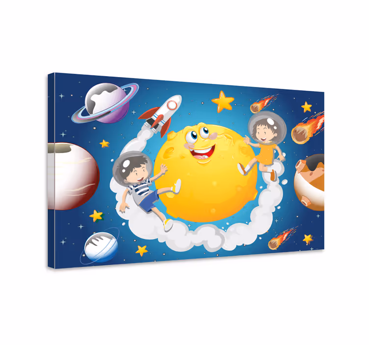 Obraz kreslené deti vo vesmíre - Tenstickers
