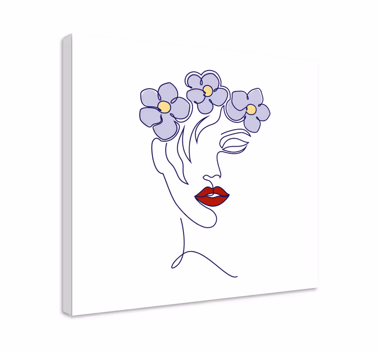 Moderné abstraktné dievčenské tapety do steny - Tenstickers