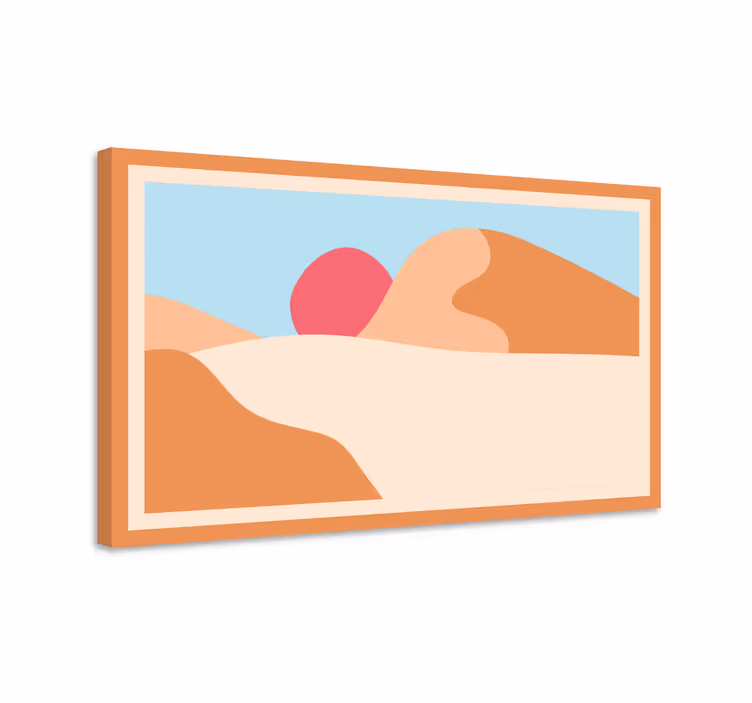 Hora a slnko abstraktné umenie geometrické obrazy na stenu - Tenstickers