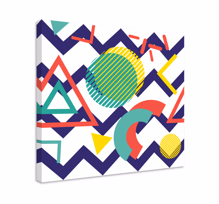 Výrazné farby fototapeta geometrického obrazy na stenu - Tenstickers