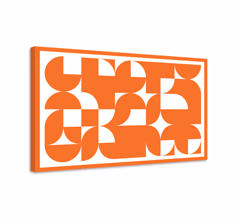 Oranžový abstraktný obraz - Tenstickers