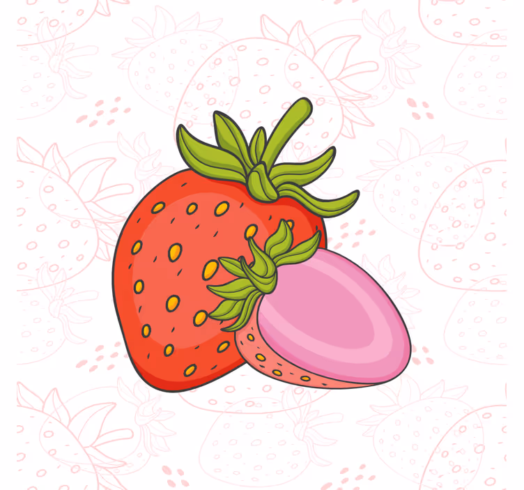 Obraz ovocie jahodové duo - Tenstickers