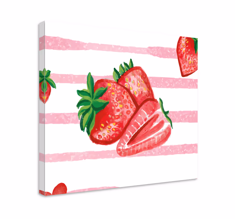 Maľované jahody s ovocným plátnom - Tenstickers