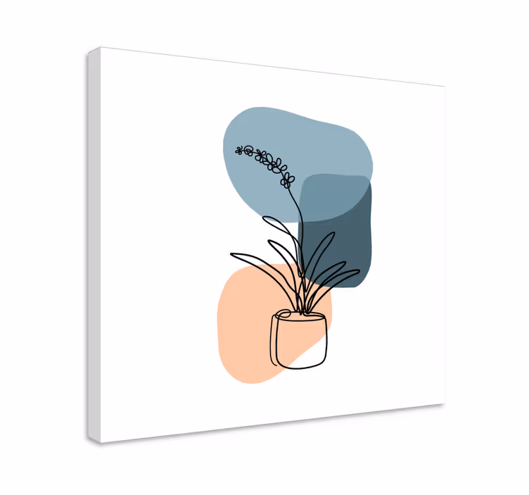 Minimalistický obraz orchidea - Tenstickers