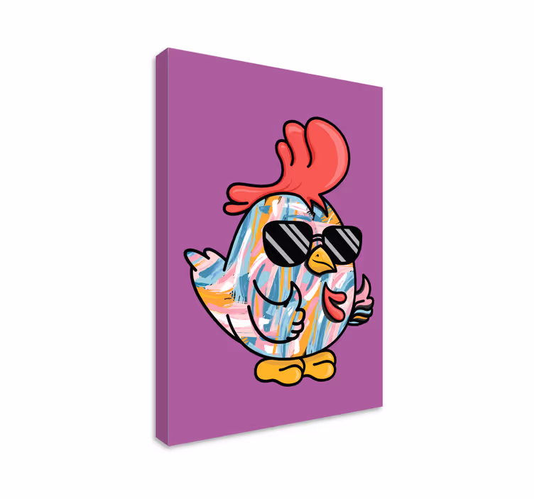 Obraz zvierat cool kurací charakter - Tenstickers