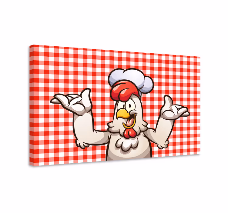 obraz na stenu vtáky charakter kuchára kuchyne - Tenstickers