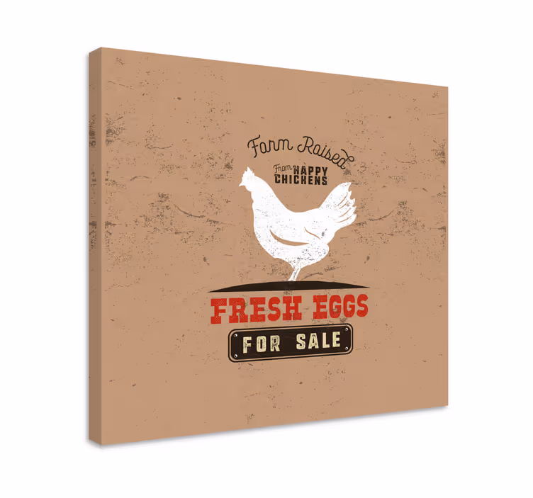Obraz abeceda farmárske čerstvé vajcia - Tenstickers