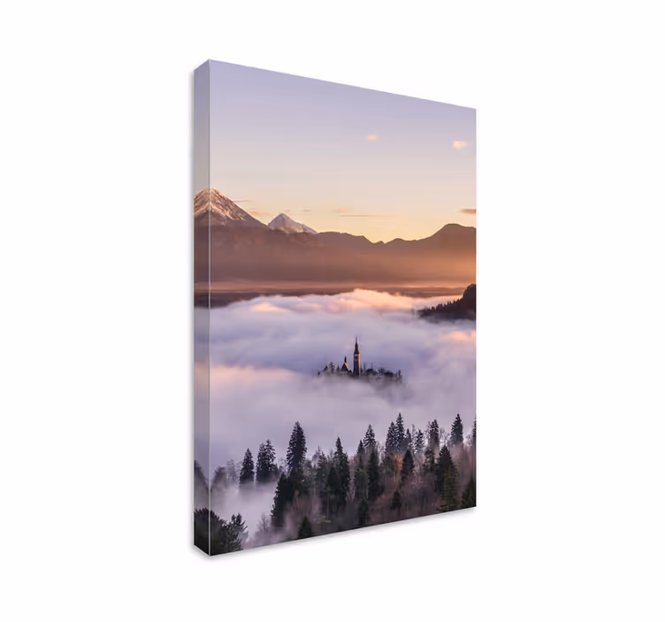 Obraz panoráma očarujúci horský zámok - Tenstickers