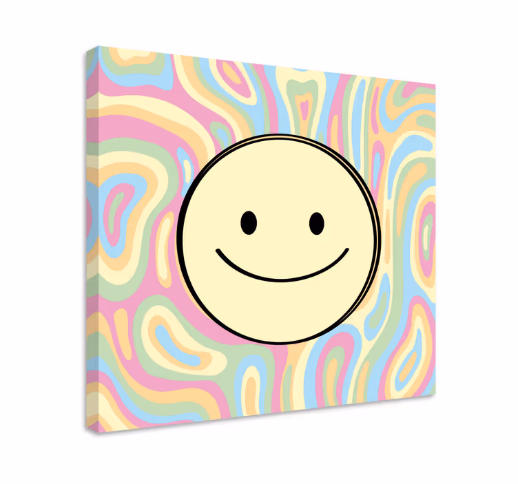 Motivačný obraz s motívom usmievavých tvárí - Tenstickers