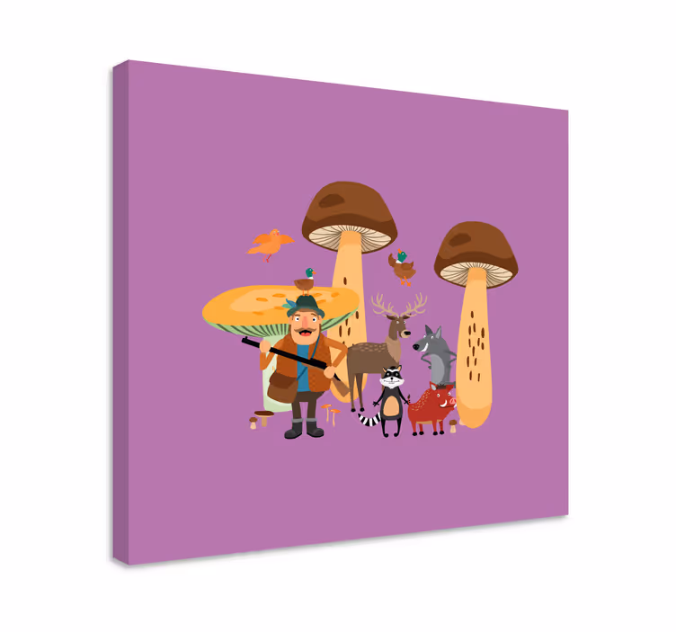 Obraz zvierat lesná dobrodružná posádka - Tenstickers