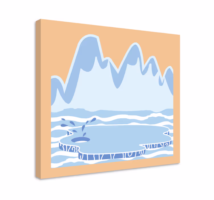 Obraz panoráma Ľadovcová krajina - Tenstickers