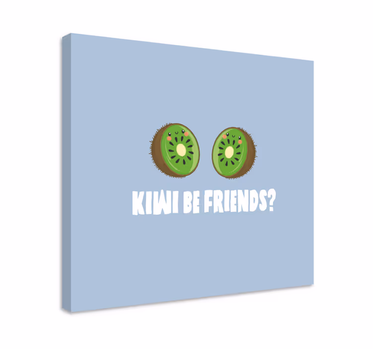 Obraz ovocie priateľstvo kiwi plátok - Tenstickers