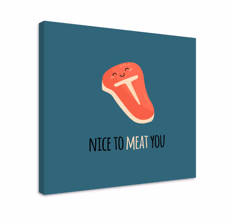 Obraz ovocie Šťastný steakový úsmev - Tenstickers