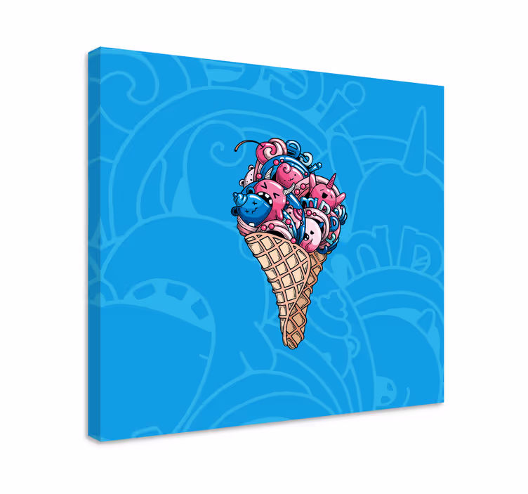 Obraz hudba roztomilá zmrzlina - Tenstickers
