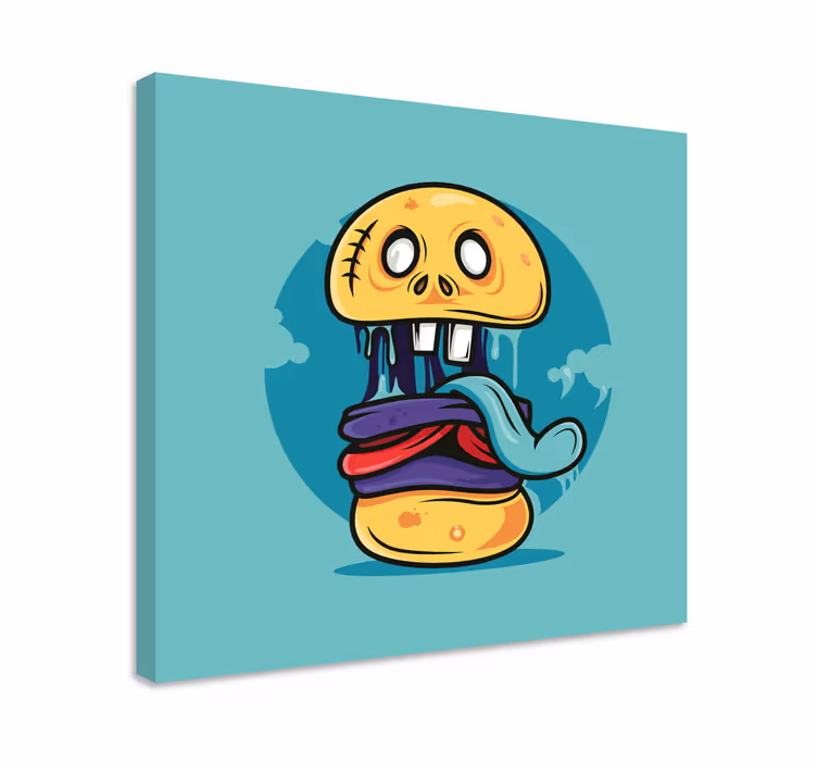 obraz na stenu znaky hravý charakter lebky - Tenstickers