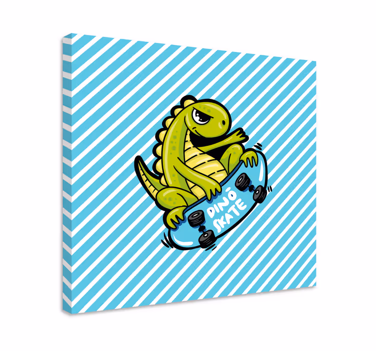 Dinosaurus obraz zábava na skateboarde - Tenstickers