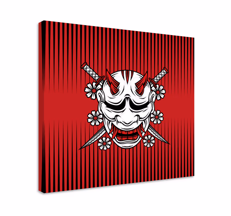 Mandala obraz umenie démonickej masky - Tenstickers