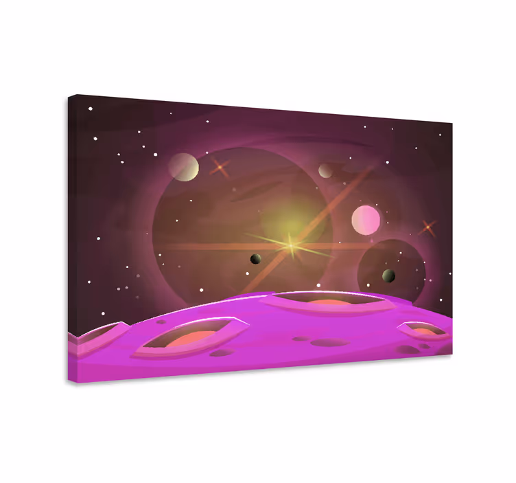 Futuristické pohľady do vesmíru 3d obrazy na plátne - Tenstickers