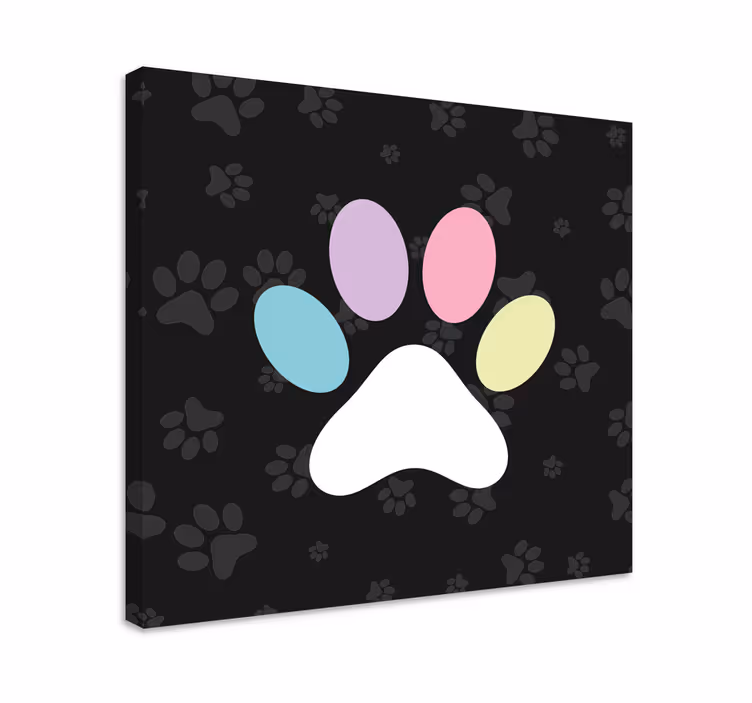 úžasné farebné obrazy psích labiek na plátne - Tenstickers