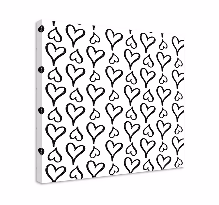 Obraz citáty s dizajnom srdiečok - Tenstickers