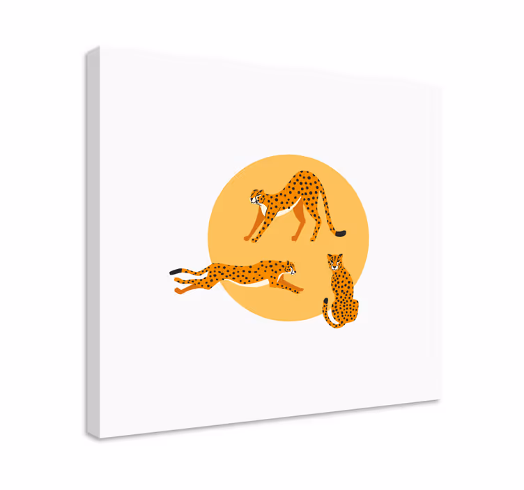 Iný obraz so zvieratami gepardí trio - Tenstickers