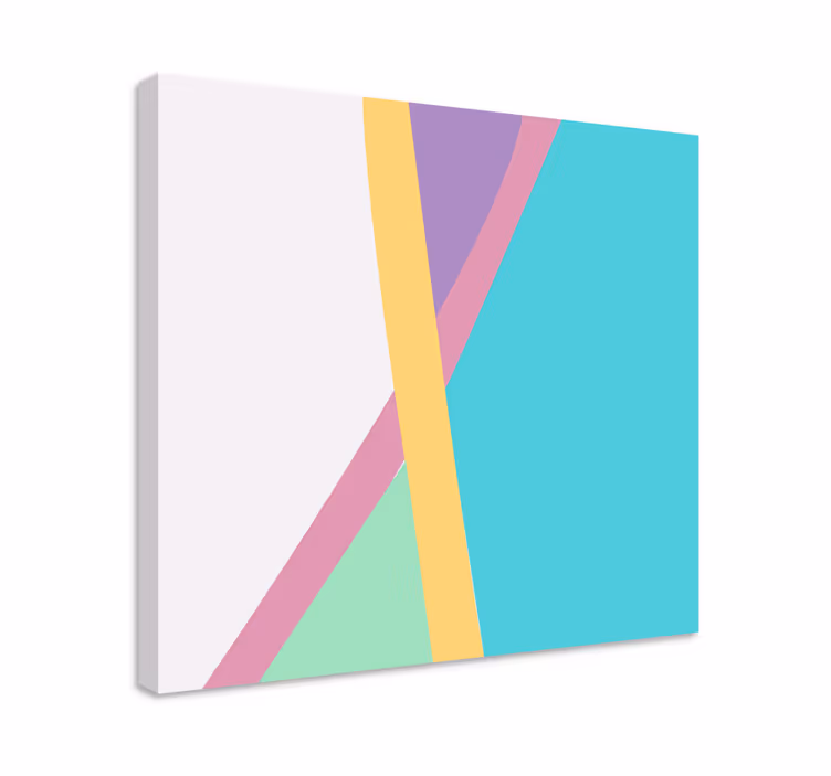 abstraktný obraz geometrická farebná súhra - Tenstickers