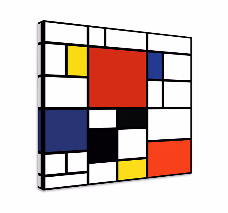 Abstraktný obraz geometrických farebných blokov - Tenstickers