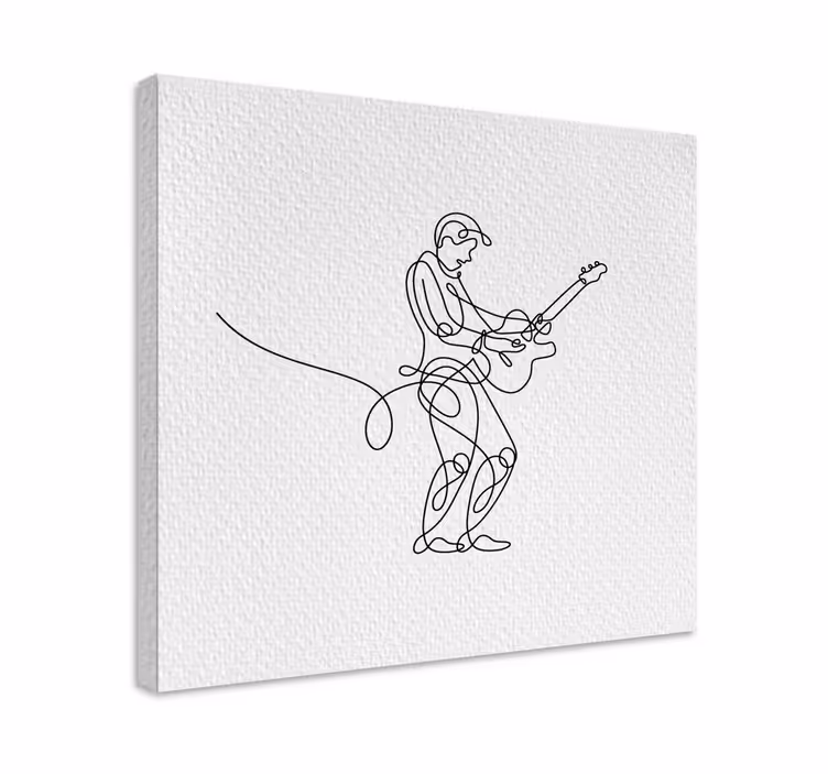 Obraz hudba muzikant hrajúci na gitare - Tenstickers