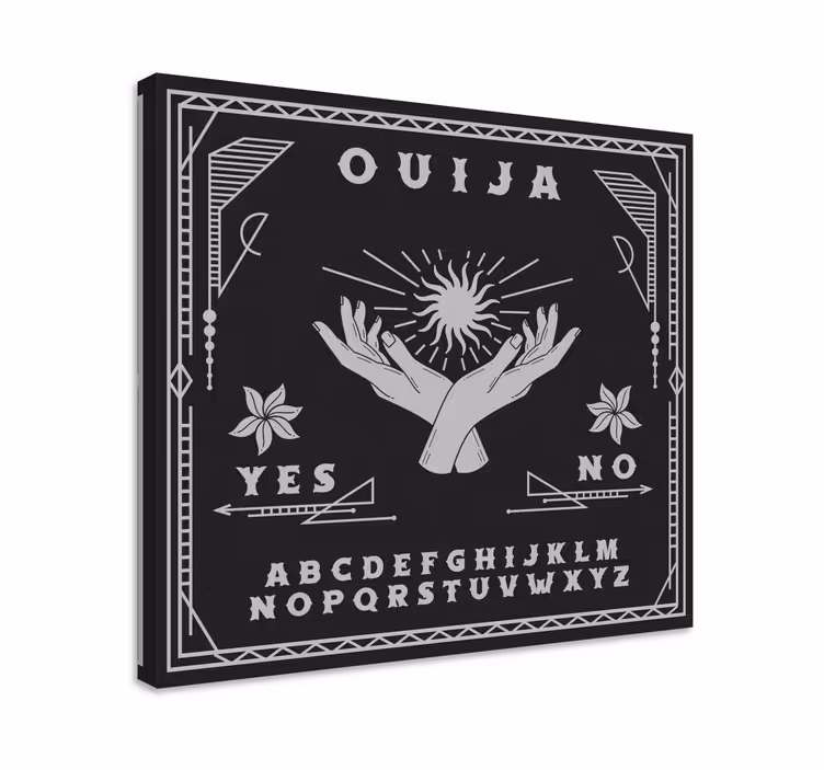 čiernobiele obrazy ouija tabuľové domáce obrazy na stenu - Tenstickers