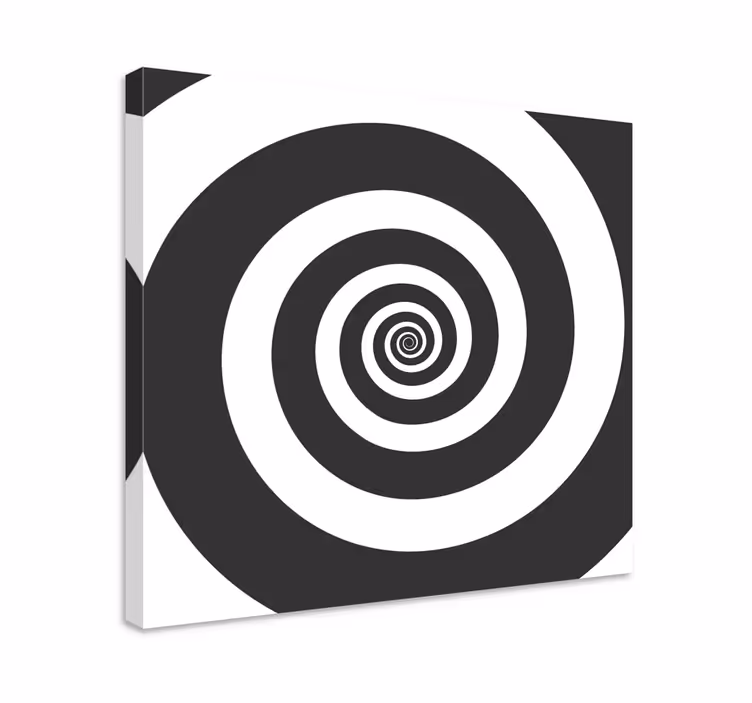 Obraz z geometrických tvarov so spirálovým vzorom - Tenstickers