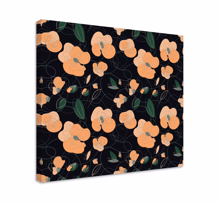 Obraz na stenu rastliny elegantný kvetinový motív - Tenstickers