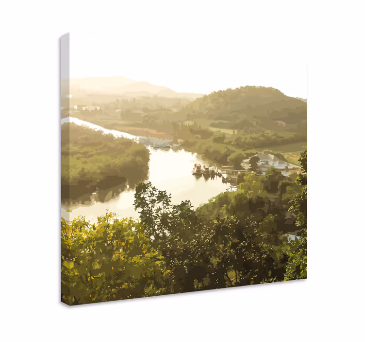 Obraz panoráma pokojných riek - Tenstickers