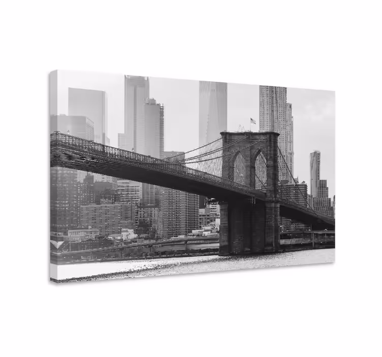 čiernobiele obrazy na obrazy na stenumesta brooklyn - Tenstickers