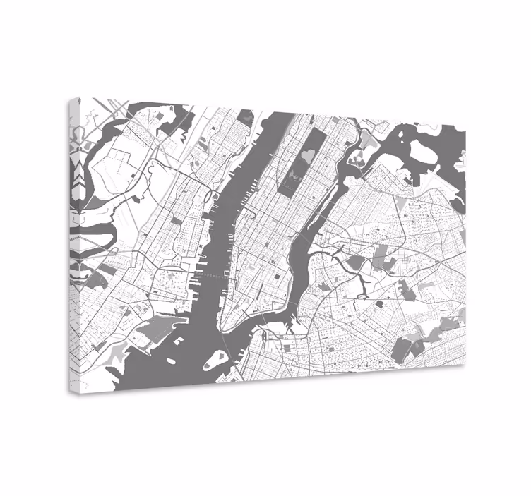 Obraz mesto mapa manhattanu - Tenstickers