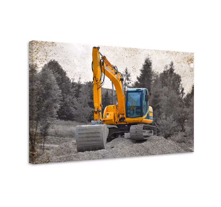 Obraz na stenu šport bager v akcii - Tenstickers