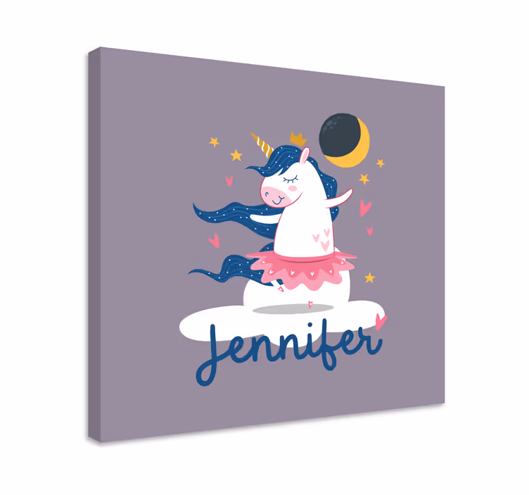 dinosaurus obraz tancujúca fantázia jednorožca - Tenstickers