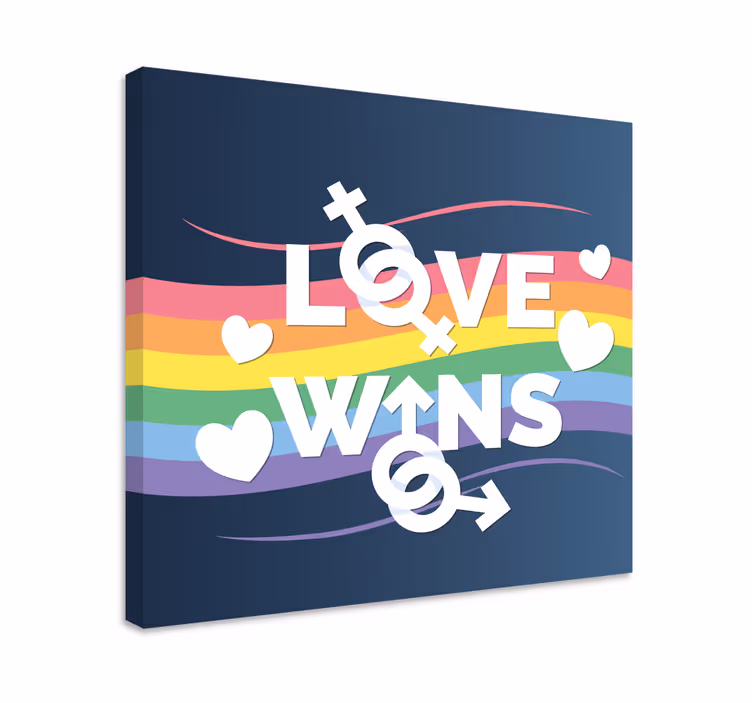 Obraz citáty láska víťazí posolstvo - Tenstickers