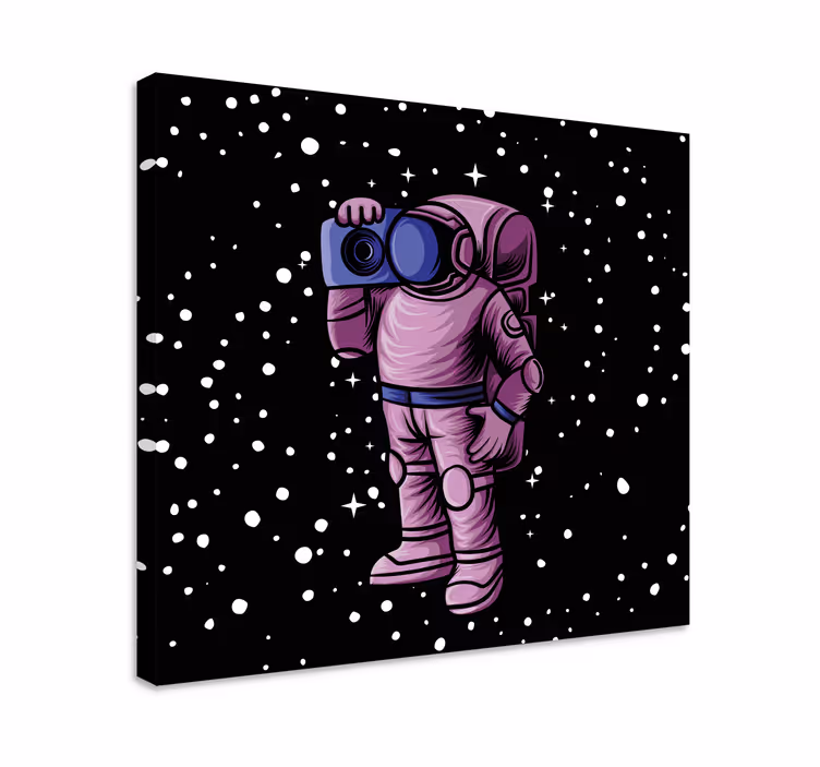 obraz na stenu videohry astronaut zachytávajúci hviezdy - Tenstickers