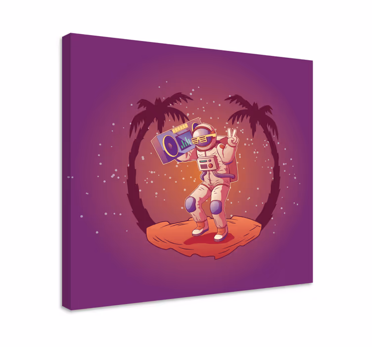 Obraz na stenu videohry tanec astronauta - Tenstickers