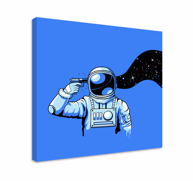 Iné plátno streľba astronautov - Tenstickers
