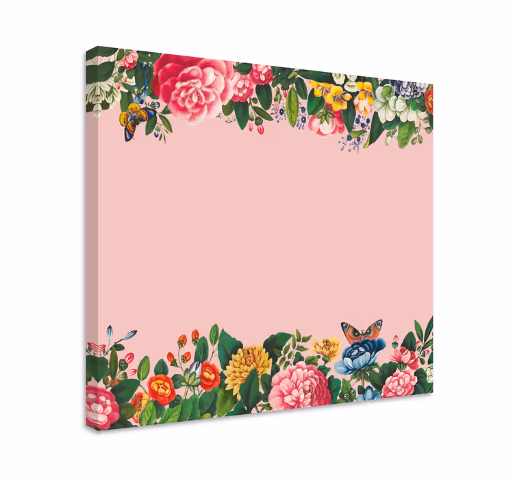 obraz na stenu rastliny živý kvetinový okraj - Tenstickers