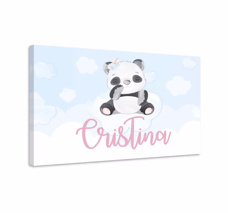 Obraz zvierat roztomilá panda postava - Tenstickers