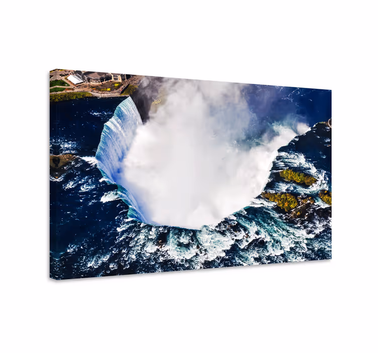 obraz panoráma letecký pohľad na niagarské vodopády - Tenstickers