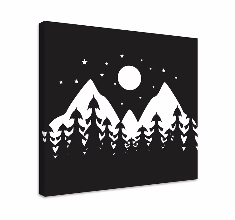 Obraz panoráma horský lesný výjav - Tenstickers