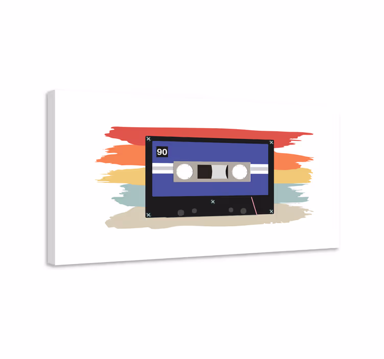 Retro vintage kazetová páska retro obrazy na stenu - Tenstickers