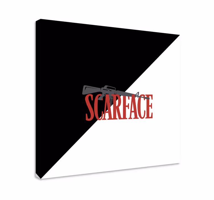 Obraz na stenu videohry logo zbraňe scarface - Tenstickers
