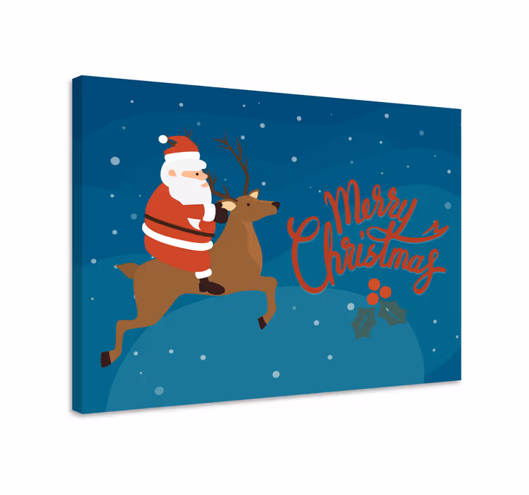 Santa claus sobie vianočné výtlačky na obrazy na stenu - Tenstickers