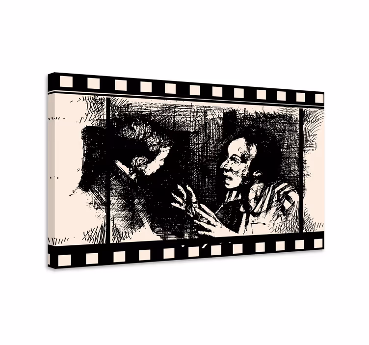 Vintage obraz dialógy vo filme - Tenstickers