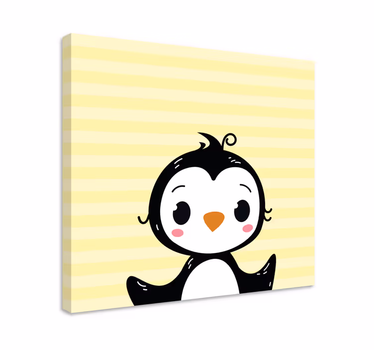 Obraz zvierat roztomilá figúrka tučniaka - Tenstickers