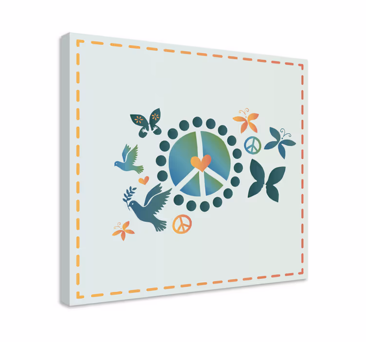 Obraz citáty motív symbolu pokoja - Tenstickers